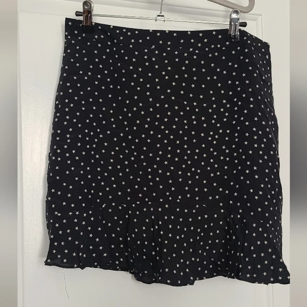 Madewell Women's Star Print 100% Silk Feminine Ballerina Casual Mini Skirt 6